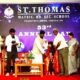 Victoria Isaac is honoured on stage at the 53rd Annual Day of St. Thomas Matric Hr. Sec. School Puzhuthivakkam Chennai 80x80